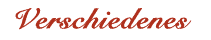 Verschiedenes